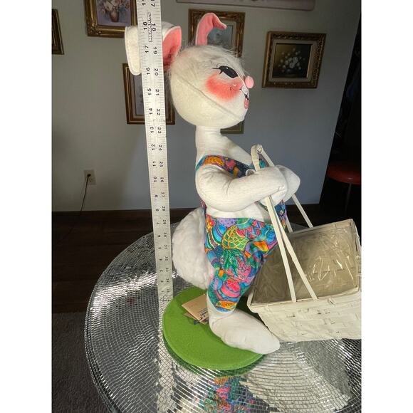 Annalee 0741 easter bunny easter egg with basket worth 1997 - Picture 10 of 16